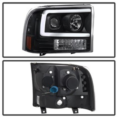 Spyder 99-04 Ford F250 Super Duty Projector Headlights - Light Bar - Black PRO-YD-FF25099V2-LB-BK 5084491 5084491 Photo - Unmounted