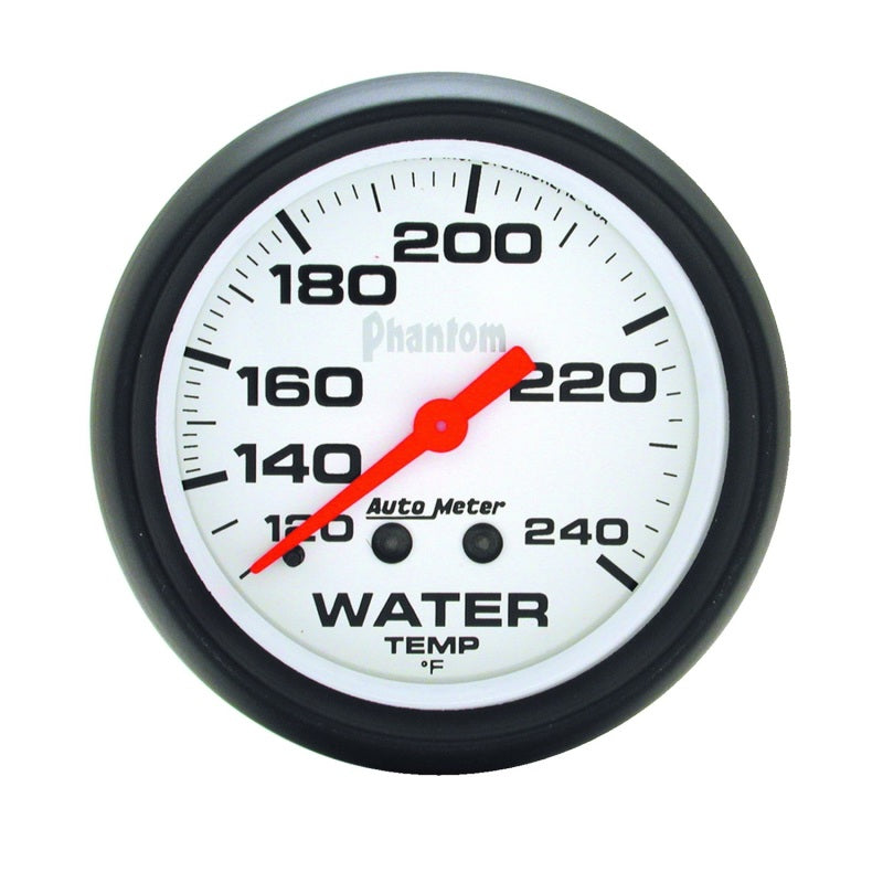 Autometer Gauge, Water Temp, 2 5/8", 120-240 Deg F, Mechanical, Phantom 5832 Photo - Primary