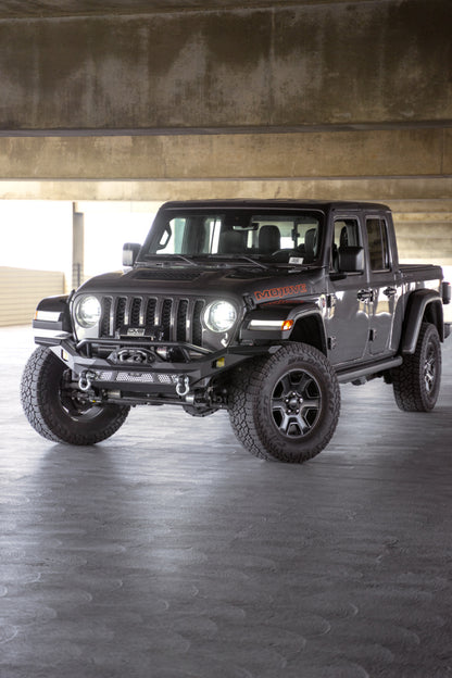 DV8 Offroad 07-18 Jeep Wrangler JK / 18-23 Wrangler JL / 20-23 Gladiator JT MTO Series Front Bumper FBJL-12 FBJL-12 Photo - Unmounted