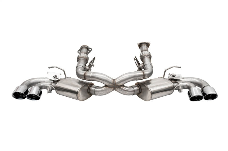 Corsa 2020 Corvette C8 3in Valved Cat-Back 4.5in Pol Quad Tips Fits Factory Perf Exhaust Deletes AFM 21103 21103 Photo - Primary