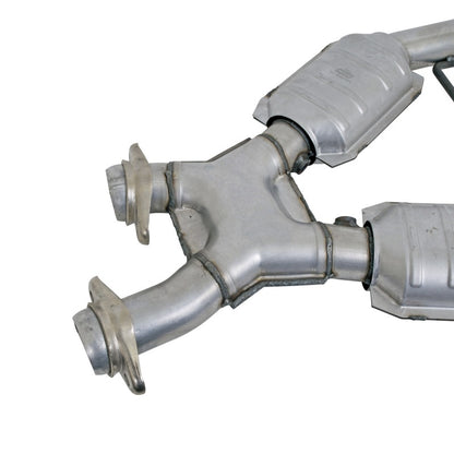 BBK 96-98 Mustang 4.6 GT High Flow X Pipe With Catalytic Converters - 2-1/2 1666 1666 Photo - Unmounted