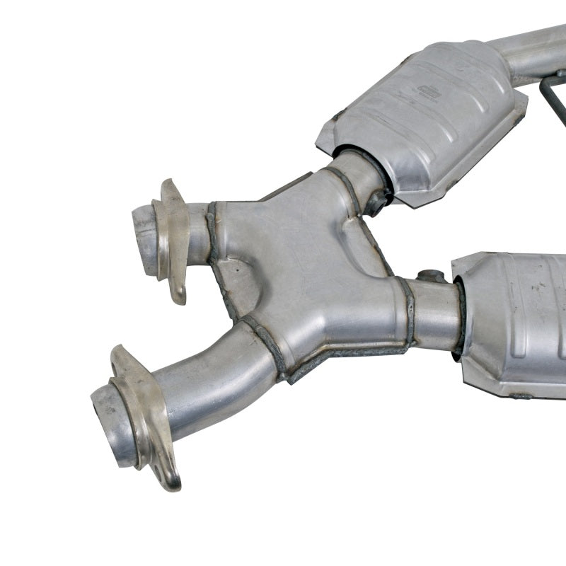 BBK 96-98 Mustang 4.6 GT High Flow X Pipe With Catalytic Converters - 2-1/2 1666 1666 Photo - Unmounted