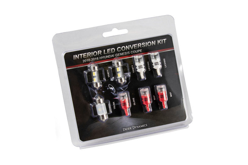 Diode Dynamics 10-16 Hyundai Genesis Coupe Interior Kit Stage 1 - Red DD0270 DD0270 Photo - Primary