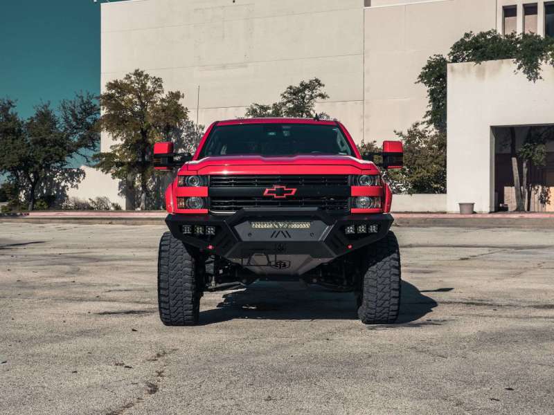 Road Armor 15-19 Chevy 2500 SPARTAN Front Bumper Bolt-On Pre-Runner Guard - Tex Blk 3152XFPRB 3152XFPRB Photo - Primary