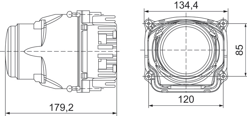 Hella 90mm Bi-LED High - Low Beam 2nd Gen (SAE) Module 012758121 012758121 Photo - Primary