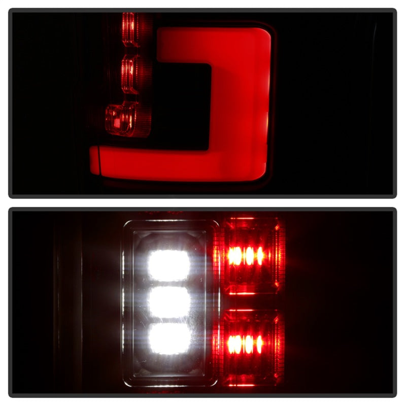 Spyder 17-18 Ford F-250 Super Duty (Excl LED Models) LED Tail Lights - Blk Smk (ALT-YD-FS17-LED-BSM) 5085597 5085597 Photo - Unmounted