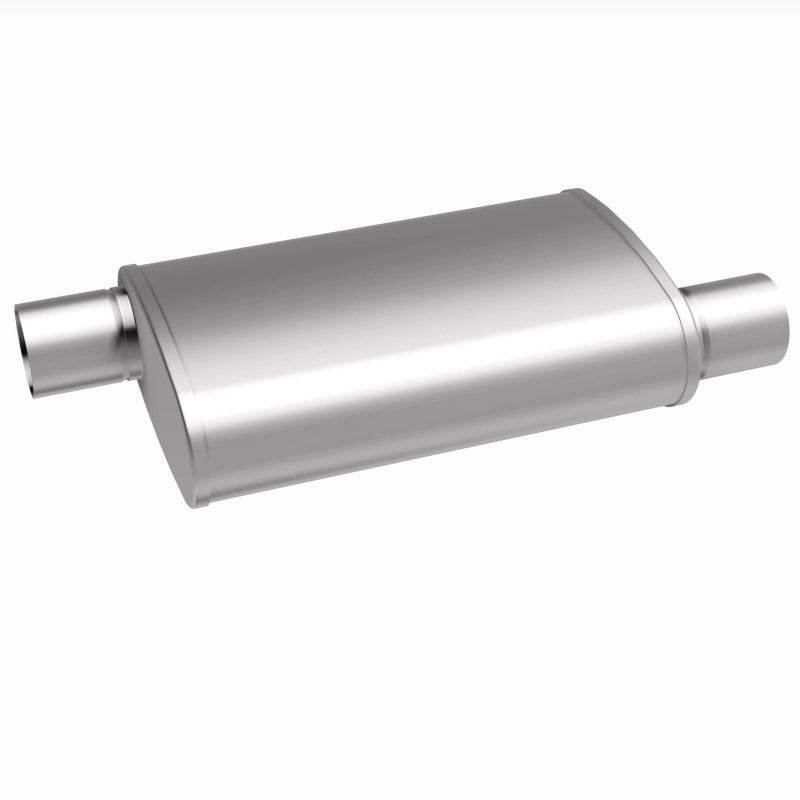 MagnaFlow 4" X 9" Oval Offset/Offset XL Multi-Chamber Performance Muffler 13236 360 Degree Image Set