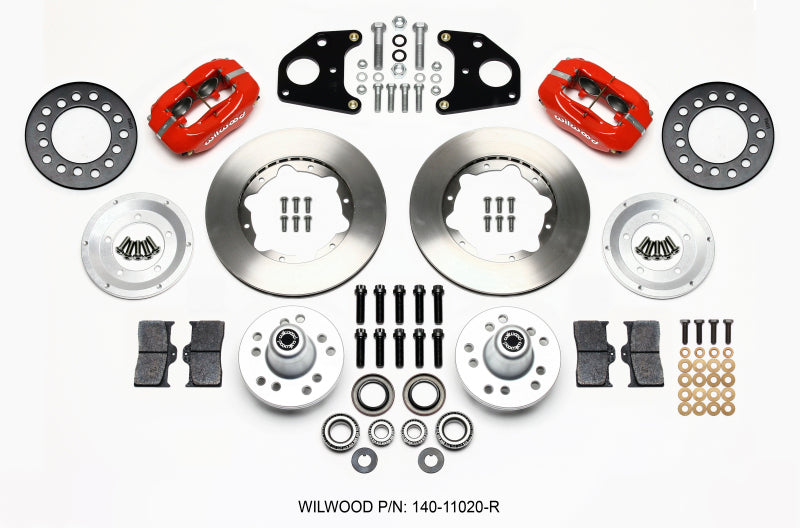 Wilwood FDL Front Kit, 11.00", Red, 62-72 CDP B & E Body-Drum 140-11020-R Photo - Primary