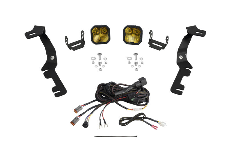 Diode Dynamics Stage Series Ditch Light Kit for 2019-Present Ram SS3 - Yellow Pro Combo DD7602 DD7602 Photo - Primary