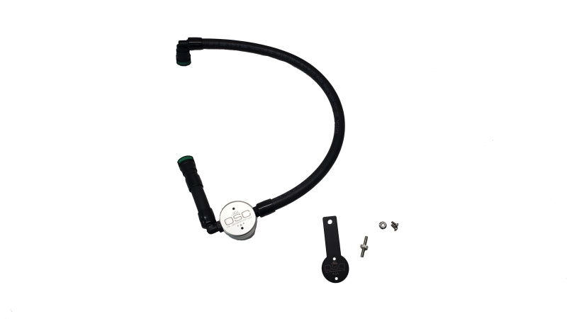 J&L 16-22 Dodge Durango / Jeep Grand Cherokee 3.6L Oil Separator 3.0 Passenger Side - Clear Anodized 3074P-C 3074P-C Photo - Primary