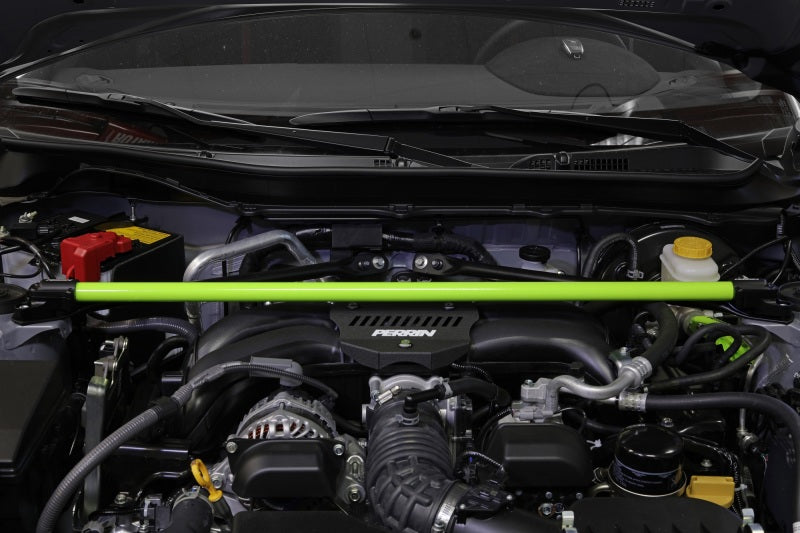 Perrin Performance Perrin 2013+ BRZ/FR-S/86/GR86 Strut Brace - Neon Yellow Wrinkle PSP-SUS-066NY PSP-SUS-066NY User 1