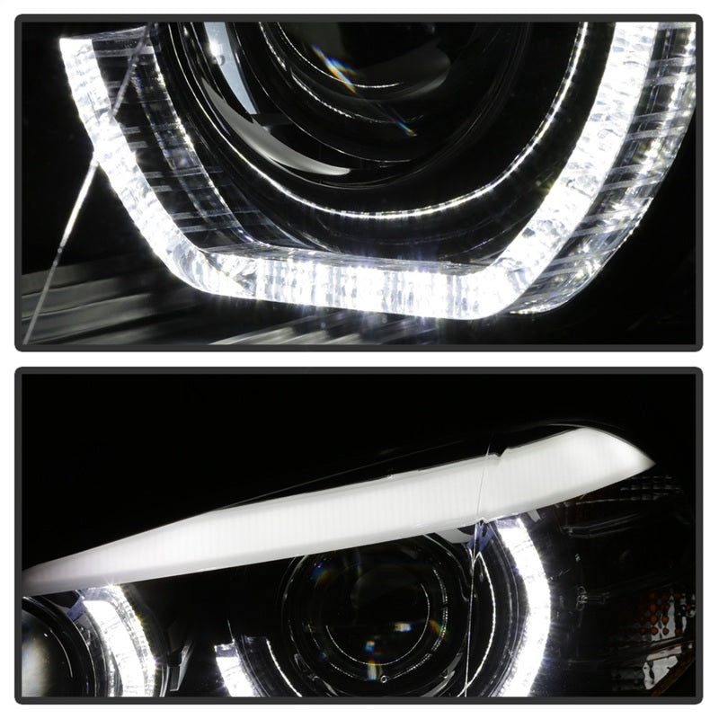 Spyder 07-10 BMW X5 E70 (HID Models Only) Projector Headlights - Black PRO-YD-BMWE7007-AFSHID-BK 5085481 5085481 Photo - Unmounted