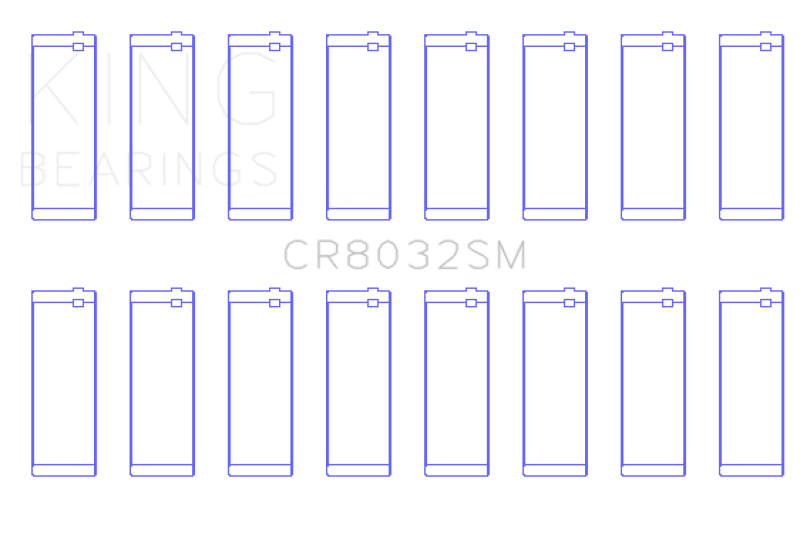 King Engine Bearings King Chrysler V8 5.7L / 6.1L / 6.4L Hemi (Size STD) Rod Bearing Set CR8032SM CR8032SM Photo - Primary