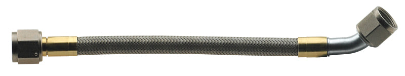 Fragola -6AN Hose Assembly Straight x 45 Degree Steel Nut 20in 374020 374020 Photo - Primary