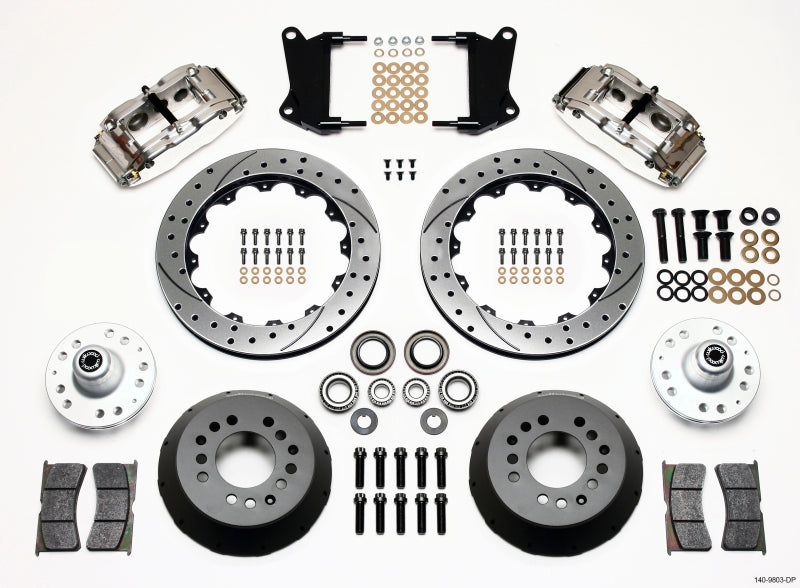 Wilwood Narrow Superlite 6R Front Hub Kit 12.88in Drill Pol 67-69 Camaro 64-72 Nova Chevelle 140-9803-DP 140-9803-DP Photo - Primary