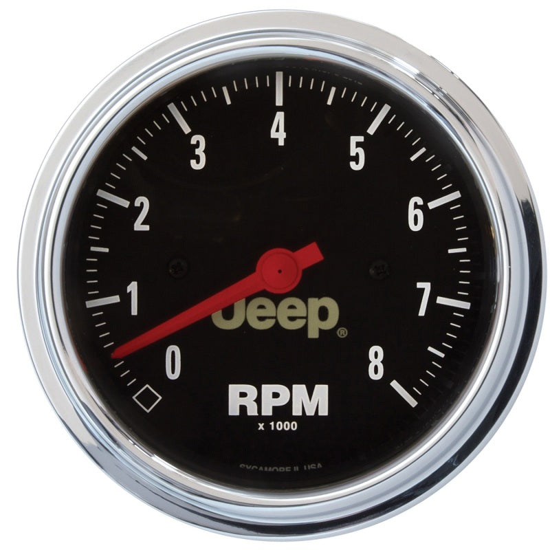 Autometer Gauge, Tachometer, 3 3/8", 8K Rpm, In-Dash, Jeep 880246 Photo - Primary