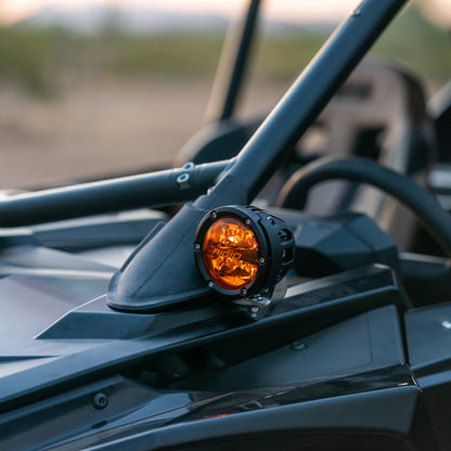 Rigid Industries 2017+ Polaris Pro R/Turbo R Revolve Amber PRO A-Pillar Light Kit 41652 41652 User 3