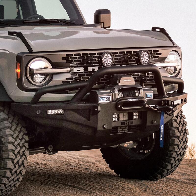 Westin 21-23 Bronco (Excl. Sport) XTS Round Bull Bar - Tex. Blk 59-731255 59-731255 Photo - Mounted