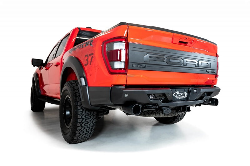 Addictive Desert Designs 2022+ Ford Raptor Stealth Fighter R Bumper w/ 2 Cube Lights - Hammer Black R210081090103 R210081090103 Photo - Primary