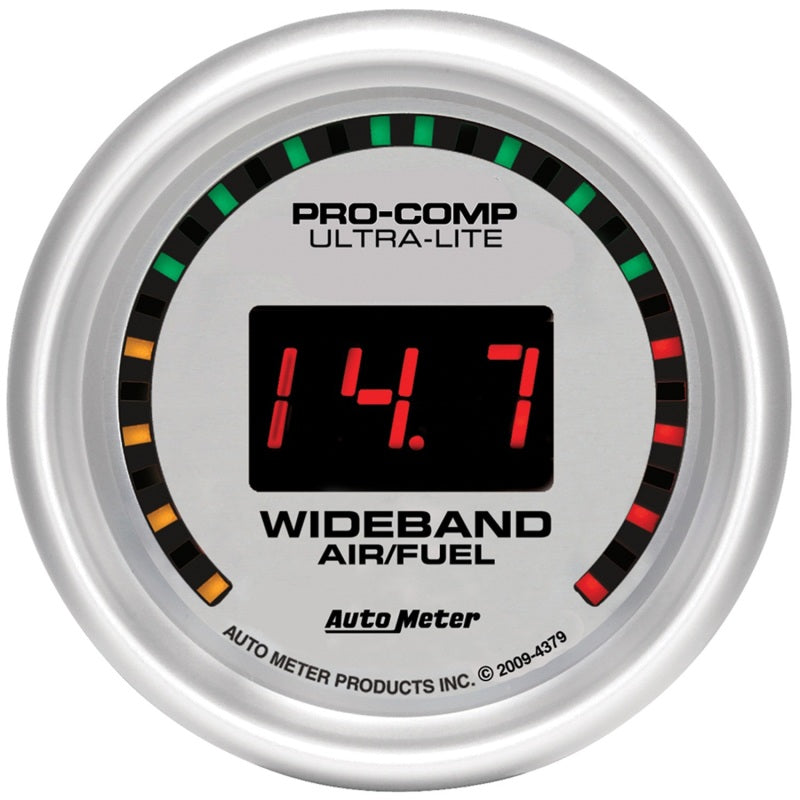 Autometer 2-1/16" Wideband Street Air/Fuel Ratio, 10:1-17:1 Afr, Ultra-Lite 4379 Photo - Primary