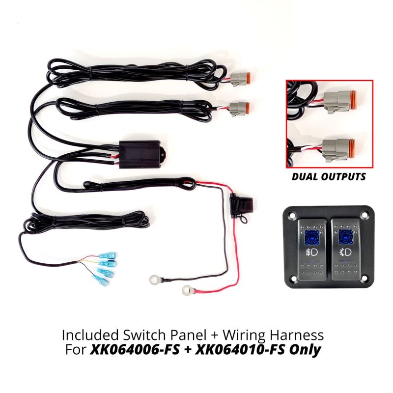 XKGLOW XK Glow Razor Light Bar Fog + Strobe Kit 10in XK064010-FS-KIT