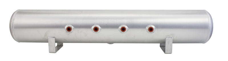 AIRLIFT 5 Gal Alum Air Tank - (4) 3/8" face ports, & 1/4" drain port - 36" LX 11956 Photo - Primary