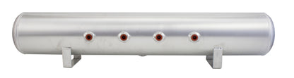 AIRLIFT 5 Gal Alum Air Tank - (4) 3/8" face ports, & 1/4" drain port - 36" LX 11956 Photo - Primary