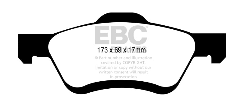 EBC Disc Brake Pad Set DP41709/2R Photo - Primary
