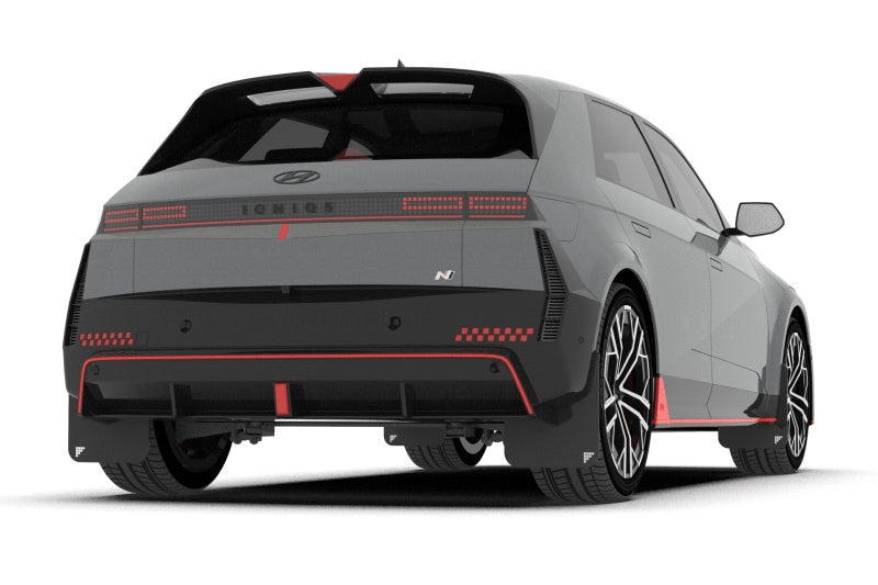 Rally Armor 2025 Hyundai Ioniq 5 N Black UR Mud Flap Silver Battery Logo MF117-BAT-BLK-SIL MF117-BAT-BLK-SIL User 2