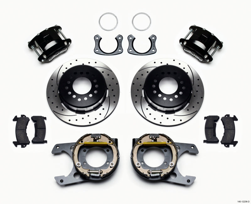 Wilwood D154 P/S Park Brake Kit Drilled New Big Ford 2.50in Off Staggerd Mount 140-12236-D 140-12236-D Photo - Primary