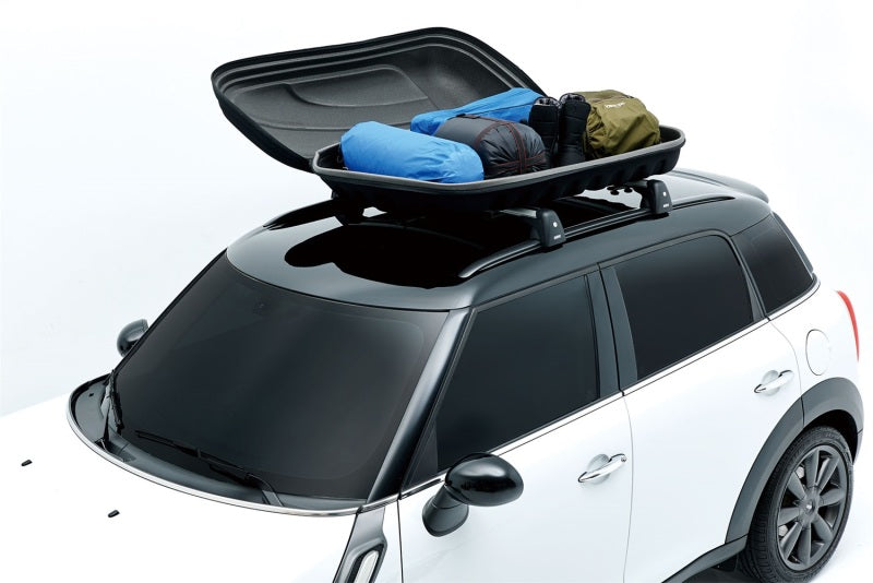 3D MAXpider Shell Roof Box With Rack Size L 47INX31INX10In (120X80X26Cm) Camouflage 6064L-45 6064L-45 Photo - Mounted
