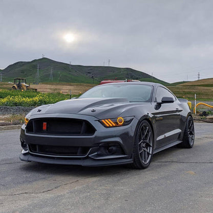 ORACLE Lighting Oracle 15-17 Ford Mustang Dynamic RGB+A Pre-Assembled Headlights - Black Edition - ColorSHIFT 8199-332 8199-332 Photo - lifestyle view