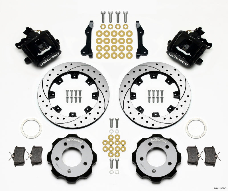 Wilwood Combination Parking Brake Rear Kit 12.19in Drilled 2006-Up Civic / CRZ 140-11979-D 140-11979-D Photo - Primary