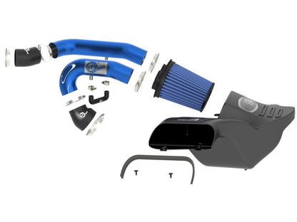 aFe Momentum XP Pro 5R Cold Air Intake System w/ 3 in Blue Intake Tubes 54-73120-L Photo - Unmounted