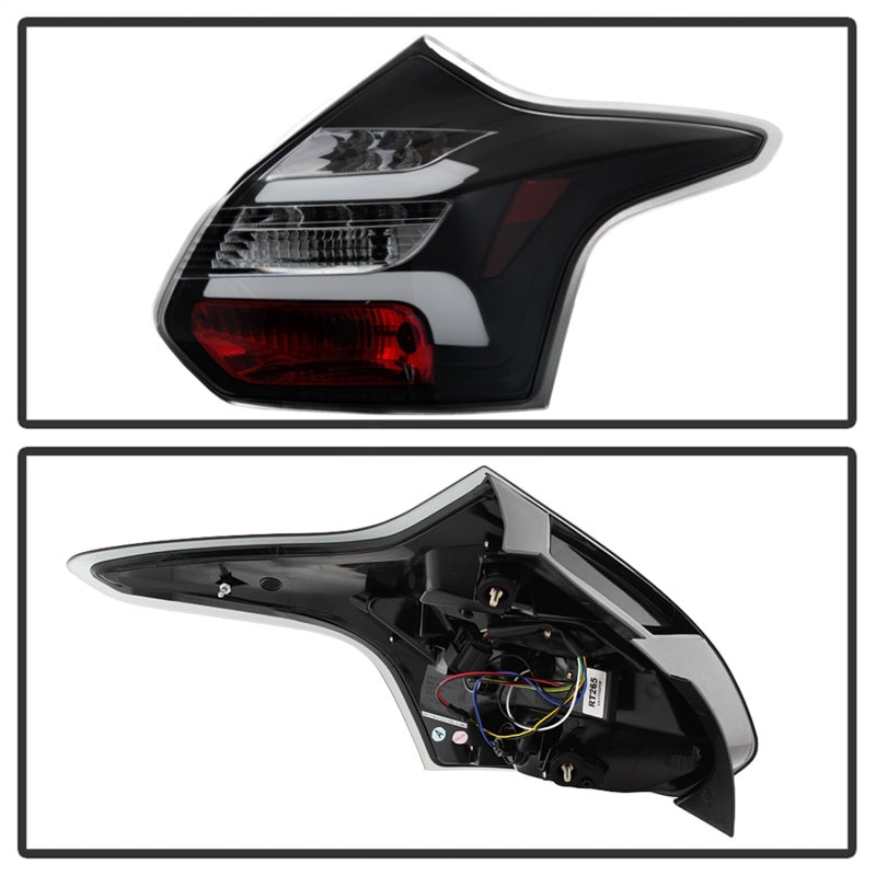 Spyder 12-14 Ford Focus 5DR LED Tail Lights - Black (ALT-YD-FF12-LED-BK) 5085139 5085139 Photo - Unmounted