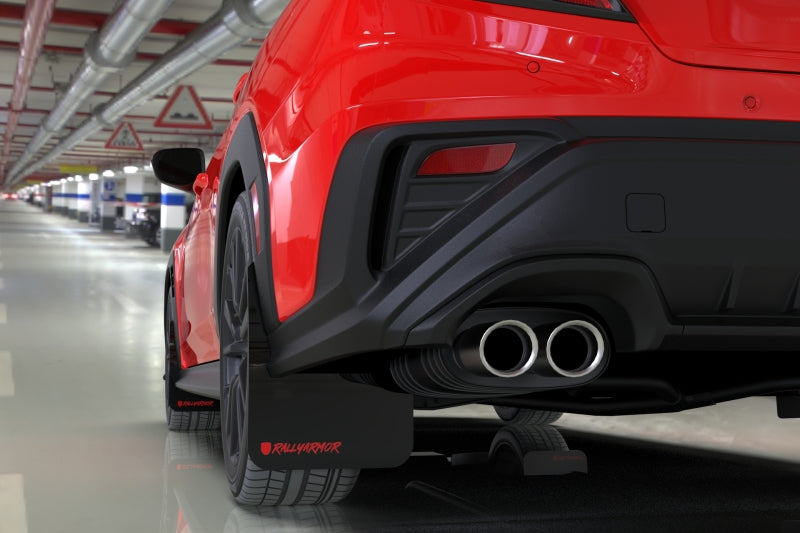 Rally Armor 2022+ Subaru WRX Black UR Mud Flap Altered Font Red Logo MF92-UR-BLK/RD-X MF92-UR-BLK/RD-X User 1