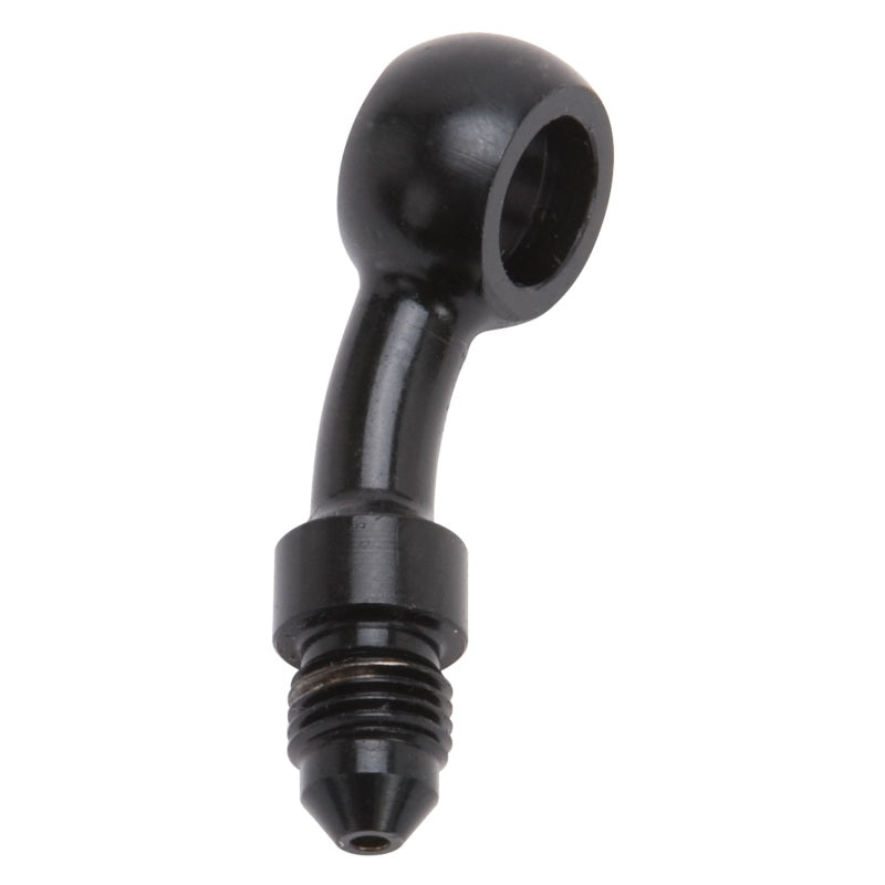 Russell Fitting Banjo 10mm 3/8" Id To # 3 An Male 35 Degree Bend Black Zinc 640513 Photo - Primary