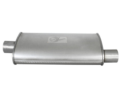 aFe  POWER Scorpion Aluminized Steel Chambered Center-Offset Muffler 49M00002 Photo - Unmounted