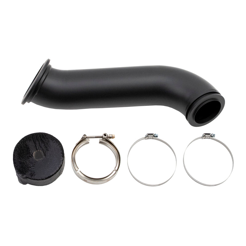 Wehrli 04-07 Dodge Ram Cummins 4in Down Pipe - w/High Mount S300 Turbo & 2nd Gen Manifold WCF100281