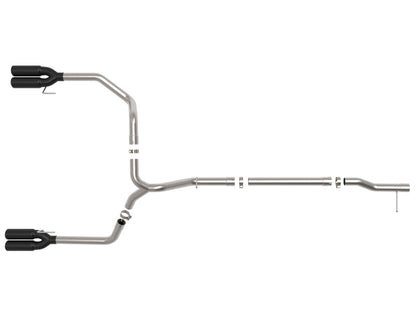 aFe 23-24 GM Trucks L6-3.0L (td) LZ0 Vulcan Series 3in 304 SS DPF-Back Exhaust System w/ Black Tip 49-34146-B 49-34146-B Photo - Unmounted