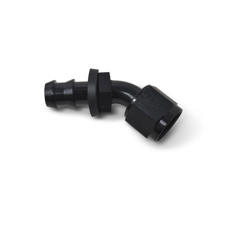 Russell -8 AN 45° Twist-Lok Hose End - Black 624093 Photo - out of package