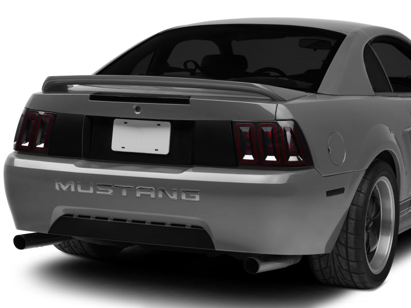 Raxiom 99-04 Ford Mustang Excluding 99-01 Cobra Icon LED Tail Lights- Black Housing (Smoked Lens) 100807 100807 Photo - Close Up
