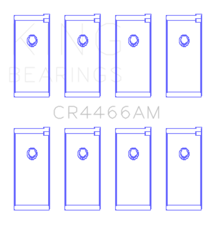 King Engine Bearings King Mitsubishi 4G52 Connecting Rod Bearing Set CR4466AM CR4466AM Photo - Primary
