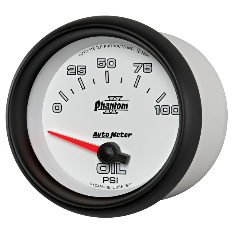 Autometer Gauge, Oil Pressure, 2 5/8", 100Psi, Electric, Phantom II 7827 User 2
