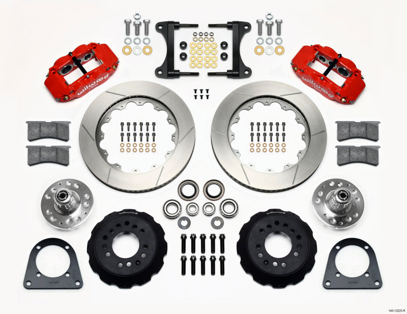 Wilwood Narrow Superlite 6R Front Hub Kit 14.00in Red TCI-IFS 71-78 (Pinto Based) 140-13225-R 140-13225-R Photo - Primary