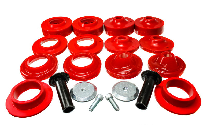 Energy Suspension 18+ Jeep Wrangler JL Red Rock-Flex 2in Adjustable Coil Spacer Set 2.6116R 2.6116R Photo - Primary