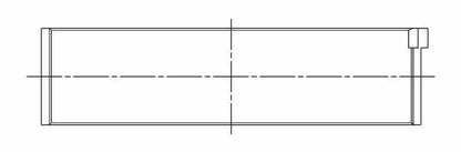ACL Porsche 911/930 3299cc/3600cc/3746cc 6cyl 17.8mm Wide STD Size High Performance Rod Bearing Set 6B2473H-STD 6B2473H-STD Technical Drawing