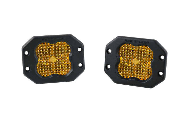 Diode Dynamics SS3 Sport ABL - Yellow Flood Flush (Pair) DD6925P DD6925P Photo - Primary