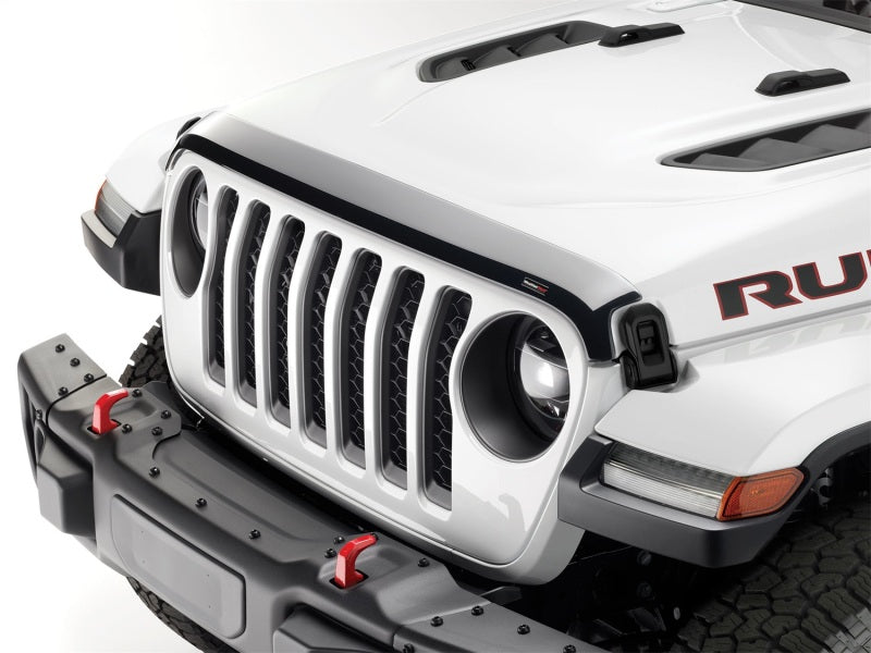 WeatherTech 2018+ Jeep Wrangler / Wrangler Unlimited Raptor Hood Protector - Black 55177 55177 Photo - Primary