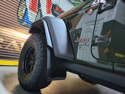 Rally Armor 19-23 Jeep JT Gladiator Mojave/Rubicon Black Mud Flap w/ Grey Logo MF104-BLK-GRY MF104-BLK-GRY User 1